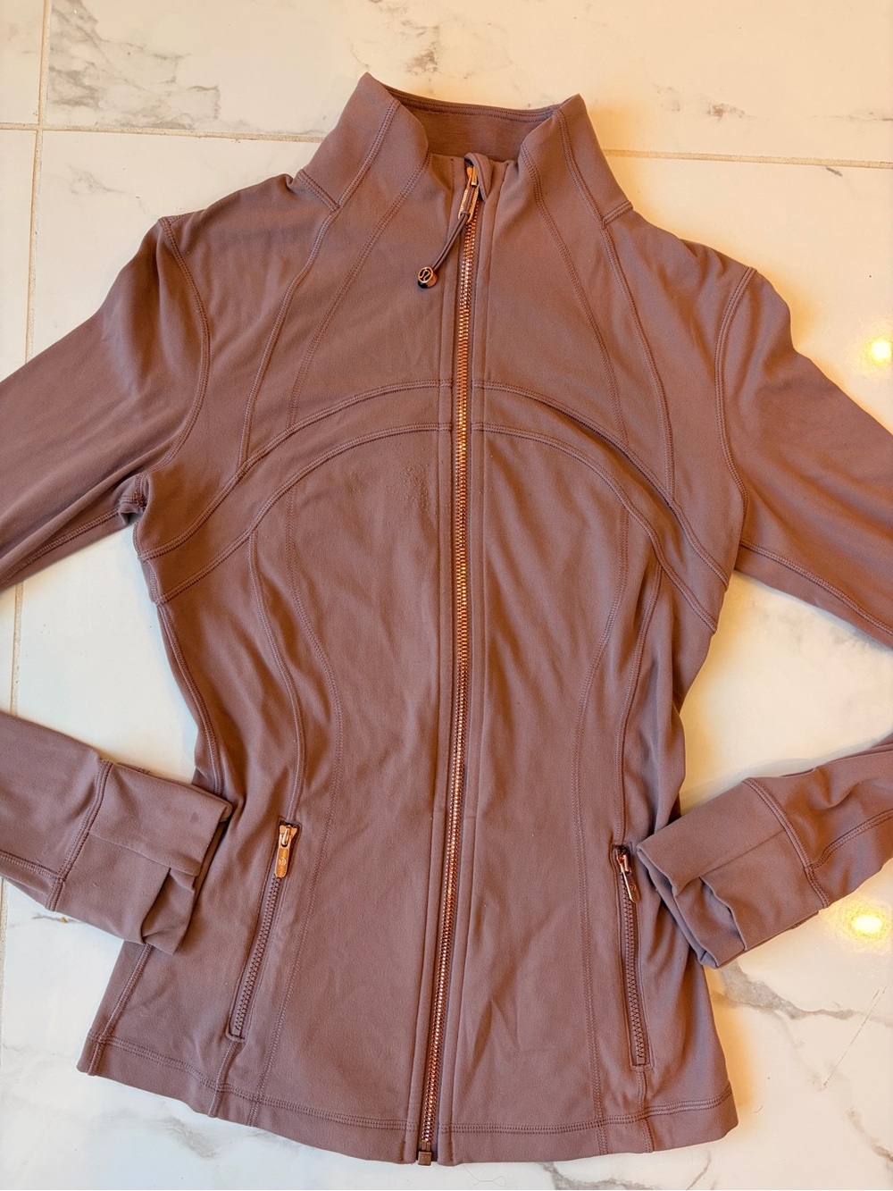 Lululemon Define Jacket in Twilight Rose/Rose Gold